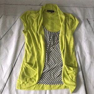 Top with attached over jacket and necklace